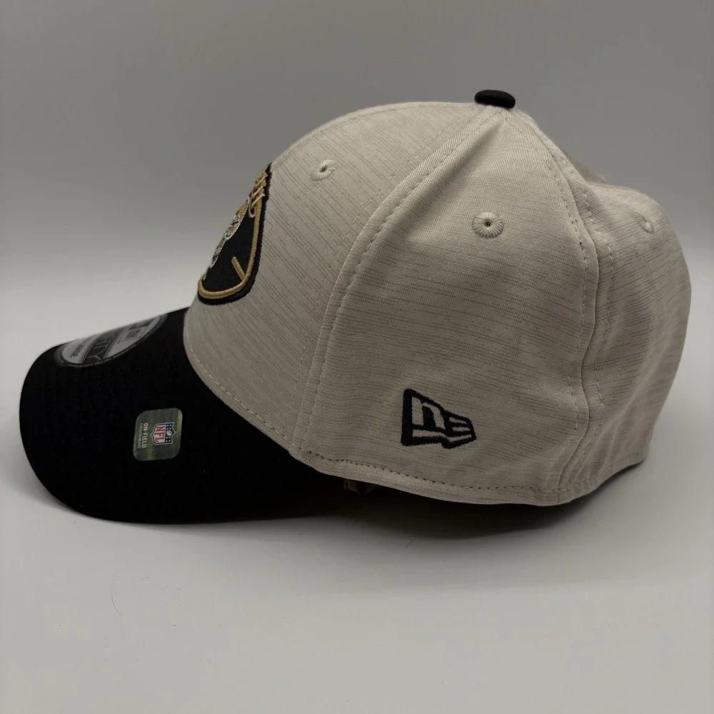New Orleans Saints New Era 39THIRTY Hat Stretch Fit Large Historic Logo NFL NEW